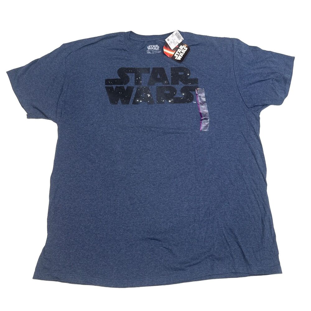 Disney Store Star Wars Athletic Fit T-Shirt Blue Men's 2XL New With Tags